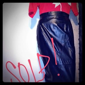 G-III Leather Skirt